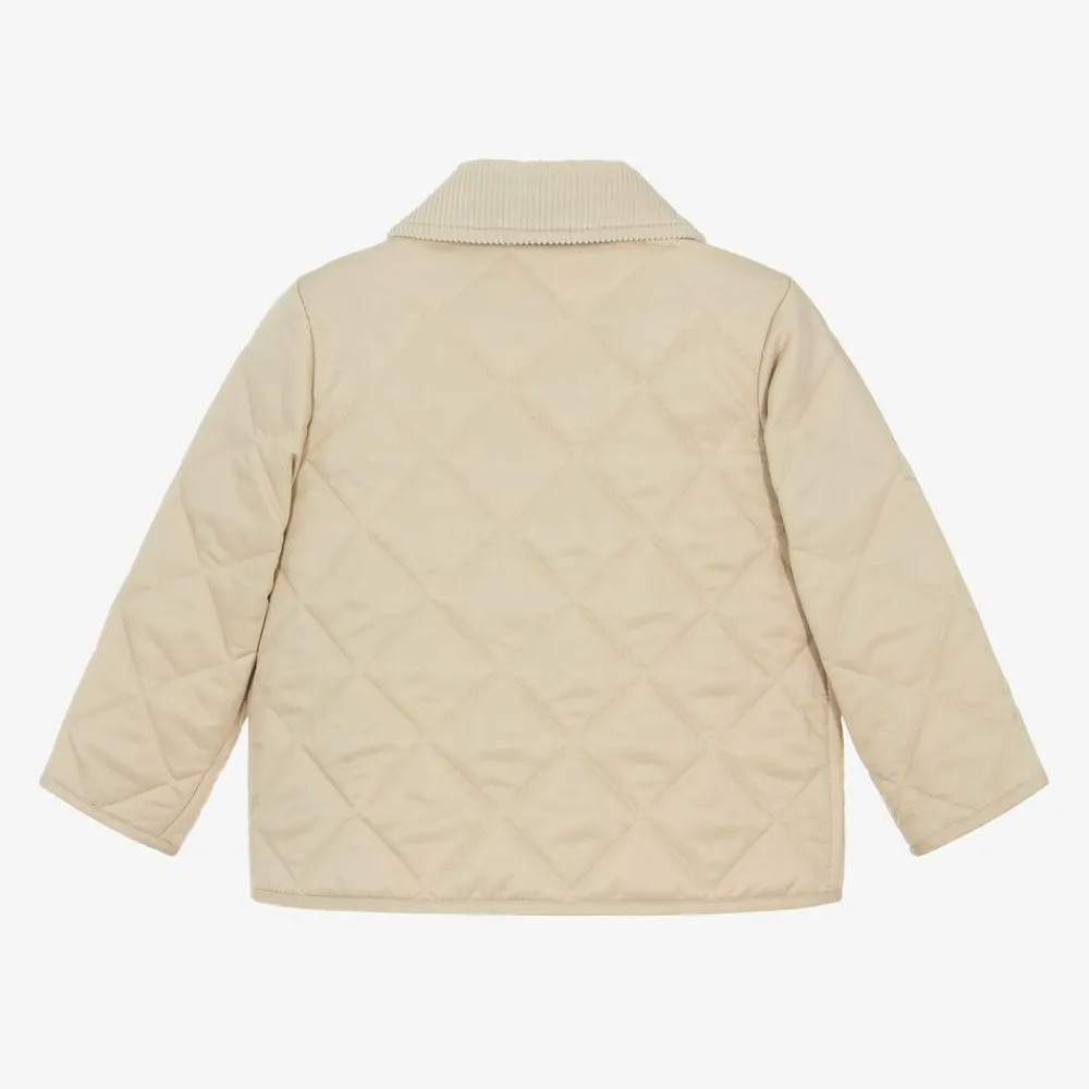 Burberry Coats & Jackets*Baby Beige Quilted Jacket PaleStone