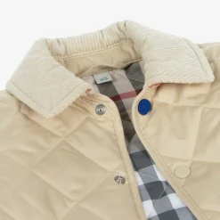Burberry Coats & Jackets*Baby Beige Quilted Jacket PaleStone