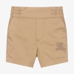 Burberry Shorts*Baby Boys Archive Beige Cotton EKD Shorts