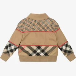 Burberry Coats & Jackets*Baby Boys Beige Check Jacket