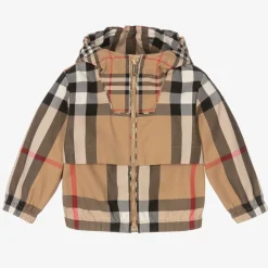Burberry Coats & Jackets*Baby Boys Beige Check Jacket