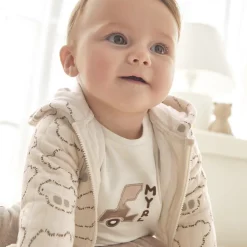 Mayoral Newborn Tracksuits*Baby Boys Beige Cotton Tracksuit Set