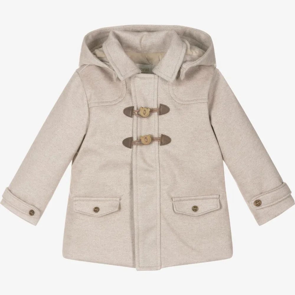 Mayoral Coats & Jackets*Baby Boys Beige Duffle Coat