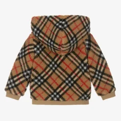 Burberry Tops*Baby Boys Beige Vintage Check Zip-Up Hoodie
