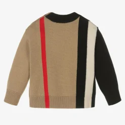 Burberry Tops*Baby Boys Beige Wool Jumper