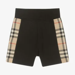 Burberry Shorts|Shorts*Baby Boys Black Cotton Check Shorts