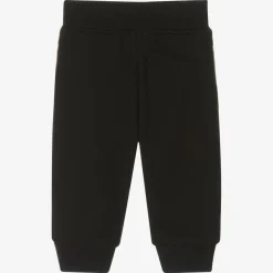Burberry Trousers*Baby Boys Black Cotton Joggers