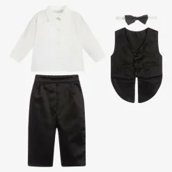 Beau KiD Suits*Baby Boys Black Waistcoat Suit