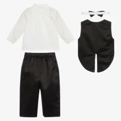 Beau KiD Suits*Baby Boys Black Waistcoat Suit