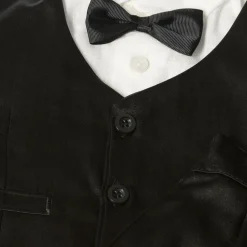 Beau KiD Suits*Baby Boys Black Waistcoat Suit