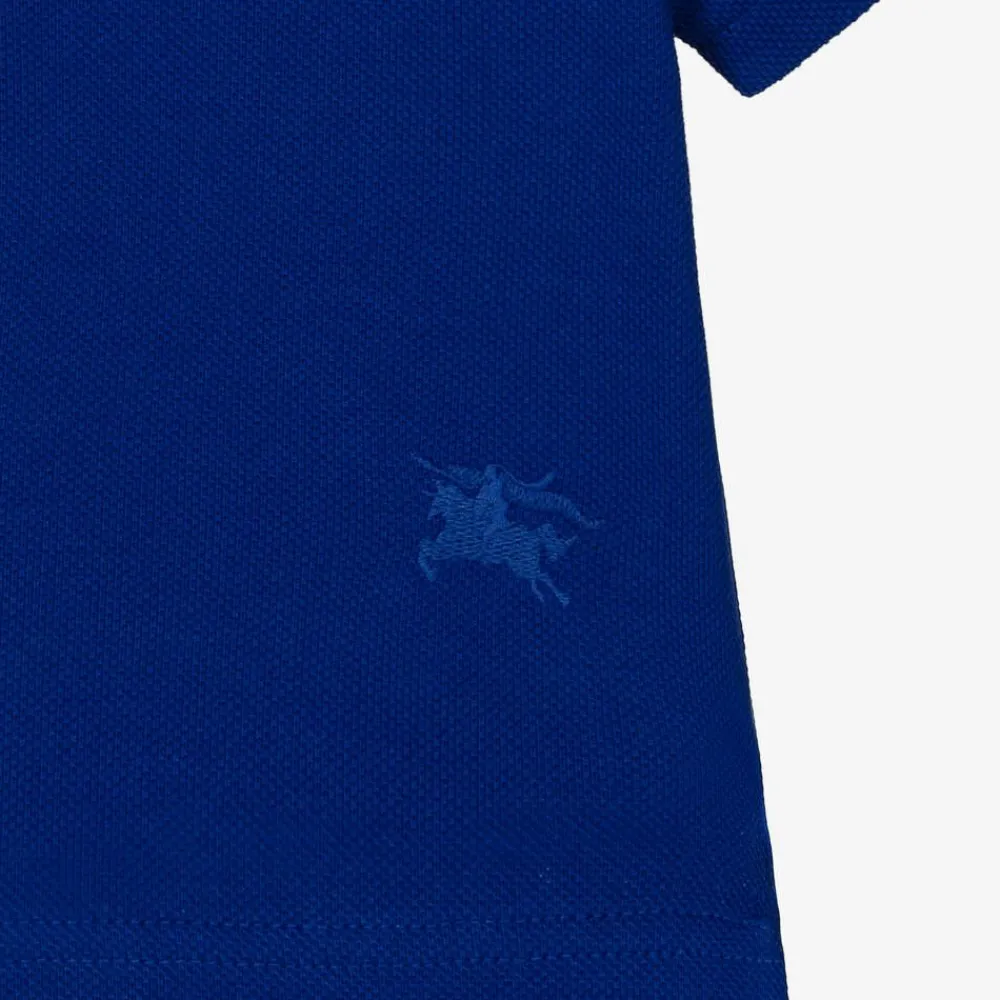 Burberry Tops*Baby Boys Blue Check Polo Shirt