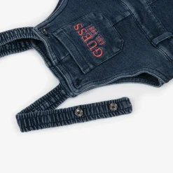 Guess Trousers*Baby Boys Blue Cotton Dungarees