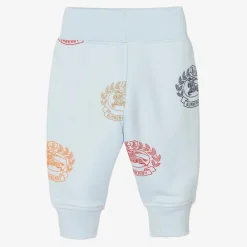 Burberry Trousers|Trousers*Baby Boys Blue Cotton Logo Joggers