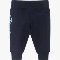 Burberry Trousers|Trousers*Baby Boys Blue Cotton Logo Joggers