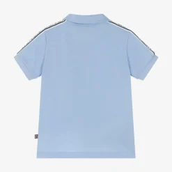 AIGNER Tops|Tops*Baby Boys Blue Cotton Polo Shirt