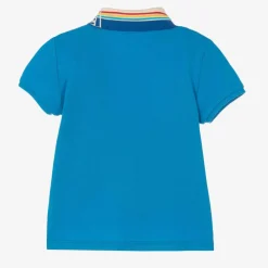 Gucci Tops*Baby Boys Blue Cotton Polo Shirt
