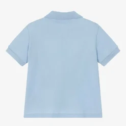 Versace Tops*Baby Boys Blue Cotton Polo Shirt
