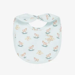 My Little Pie Feeding Accessories*Baby Boys Blue Cotton Rocking Horse Bib