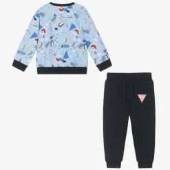 Guess Tracksuits|Tracksuits*Baby Boys Blue Cotton Tracksuit