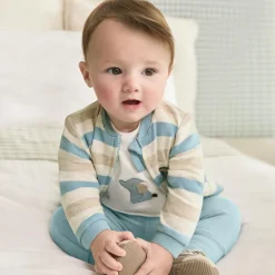 Mayoral Newborn Tracksuits*Baby Boys Blue Cotton Tracksuit Set