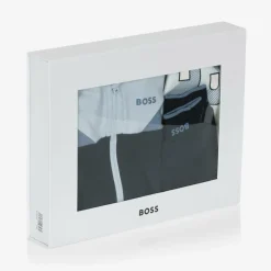 BOSS Tracksuits*Baby Boys Blue Cotton Tracksuit Set