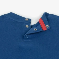 Guess Tops*Baby Boys Blue Cotton T-Shirt