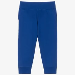 Burberry Trousers*Baby Boys Blue EKD Cotton Joggers