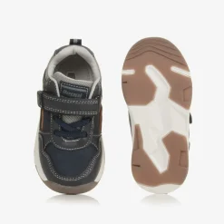 Beppi Trainers|Trainers*Baby Boys Blue Faux Leather Trainers