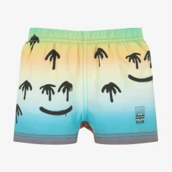 Molo Swimwear*Baby Boys Blue Happy Palm Swim Shorts (UPF50+)
