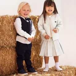 Guess Suits|Suits*Baby Boys Blue Jersey Waistcoat Suit