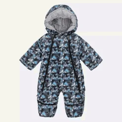 Pilguni Snowwear*Baby Boys Blue Mountain Print 2-in-1 Snowsuit