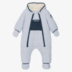 Timberland Snowwear*Baby Boys Blue Padded Snowsuit