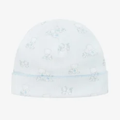 Kissy Kissy Hats|Hats*Baby Boys Blue Pima Cotton Beary Besties Hat