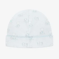 Kissy Kissy Hats|Hats*Baby Boys Blue Pima Cotton Beary Besties Hat