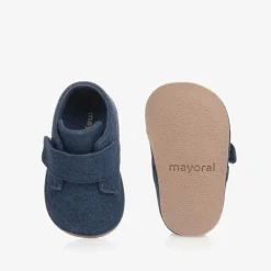 Mayoral Newborn Pre Walkers|Pre Walkers*Baby Boys Blue Pre-Walker Shoes