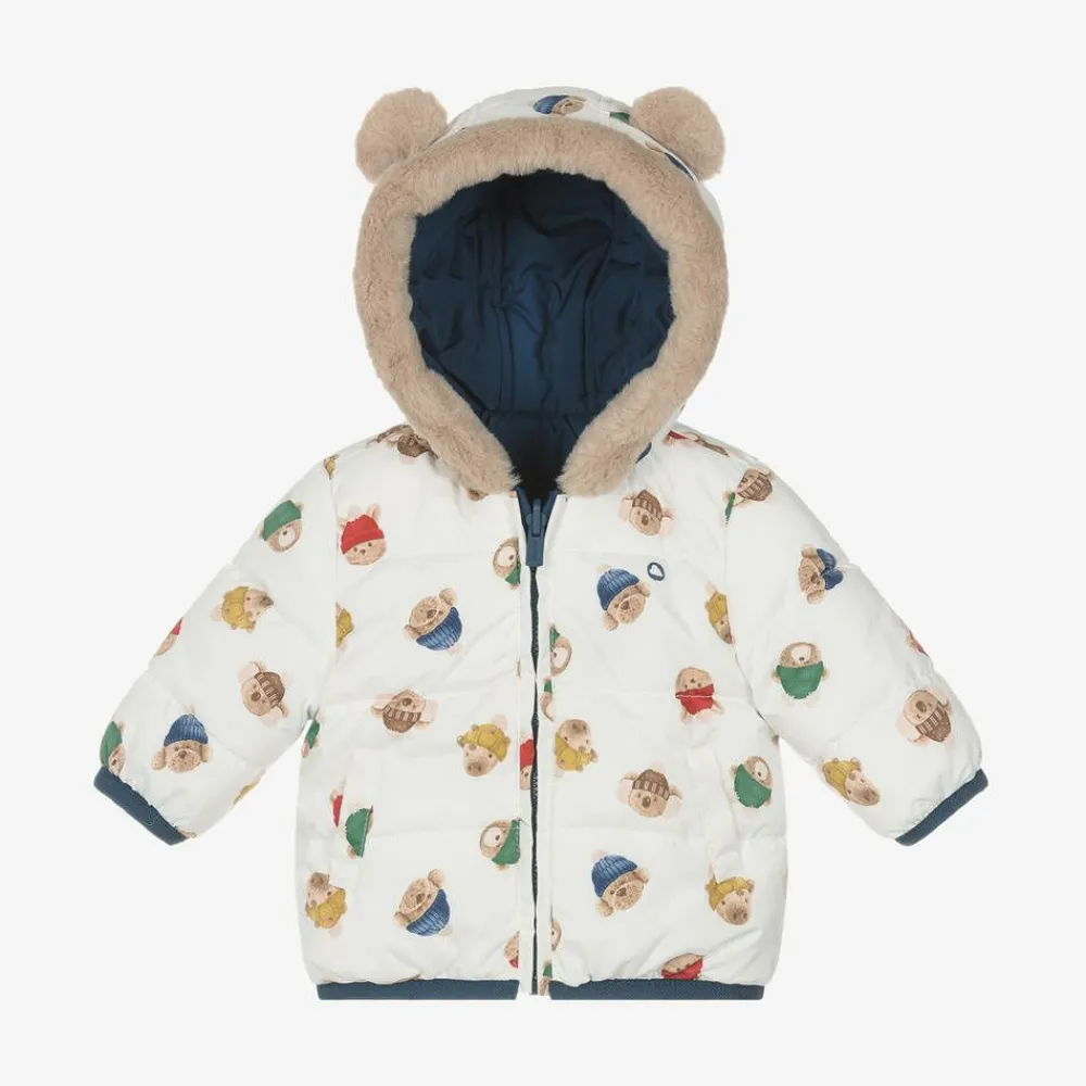 Mayoral Newborn Coats & Jackets*Baby Boys Blue Reversible Coat