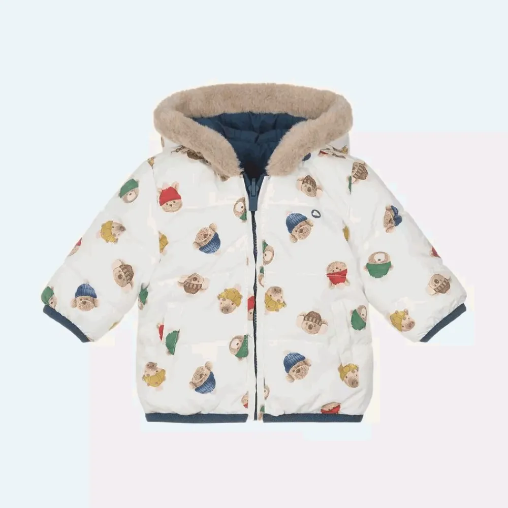 Mayoral Newborn Coats & Jackets*Baby Boys Blue Reversible Coat