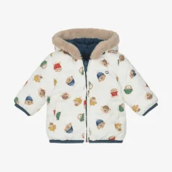 Mayoral Newborn Coats & Jackets*Baby Boys Blue Reversible Coat