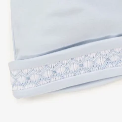 Kissy Kissy Hats|Hats*Baby Boys Blue Smocked Pima Cotton Hat