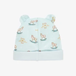 My Little Pie Hats*Baby Boys Blue Supima Cotton Rocking Horse Hat