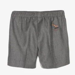Gucci Shorts|Shorts*Baby Boys Grey Wool Shorts