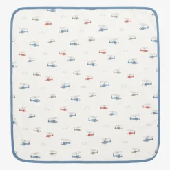 Kissy Love Gifts*Baby Boys Ivory Helicopter Rescue Blanket (71cm)