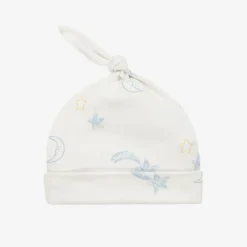 Kissy Love Gifts*Baby Boys Ivory Starry Sky Pima Cotton Hat