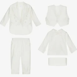Romano Suits|Suits*Baby Boys Ivory Tuxedo Suit