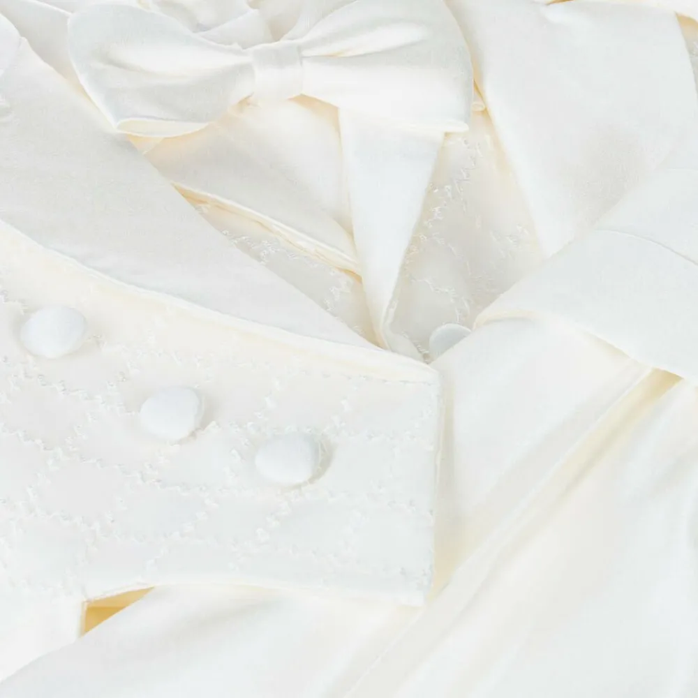 Romano Suits|Suits*Baby Boys Ivory Tuxedo Suit