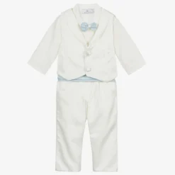 Beau KiD Suits|Suits*Baby Boys Ivory Waistcoat Suit
