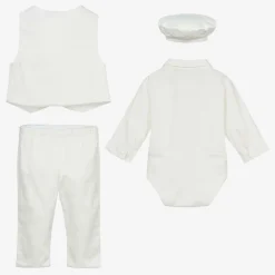 Beau KiD Suits|Suits*Baby Boys Ivory Waistcoat Suit