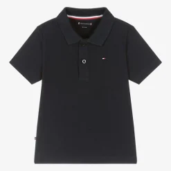 Tommy Hilfiger Tops*Baby Boys Navy Blue Cotton Polo Shirt