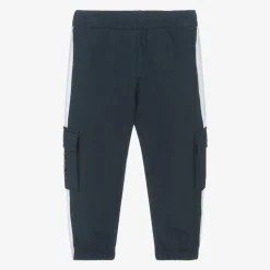 AIGNER Trousers|Trousers*Baby Boys Navy Blue Cotton Cargo Joggers