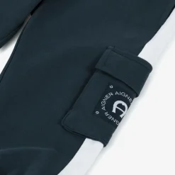 AIGNER Trousers|Trousers*Baby Boys Navy Blue Cotton Cargo Joggers